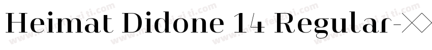 Heimat Didone 14 Regular字体转换